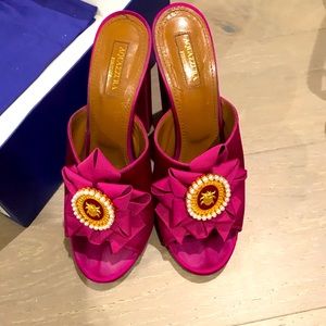 Aquazzura sliders 39.5